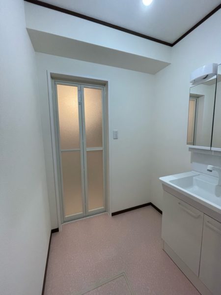 洗面所リフォームの終わった状態