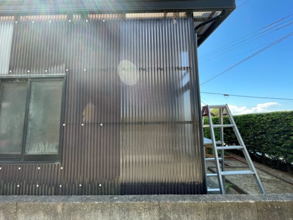 波板張り終わり